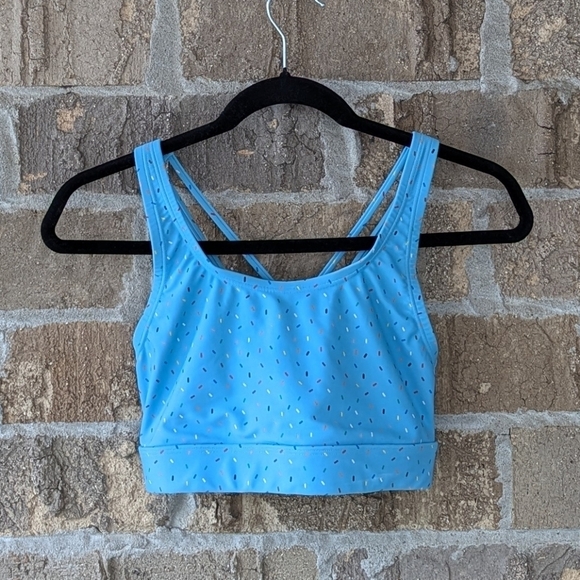 Humankind PRIDE x Target Baby Blue Ice Cream Sprinkles Swim Top Small - Picture 9 of 9